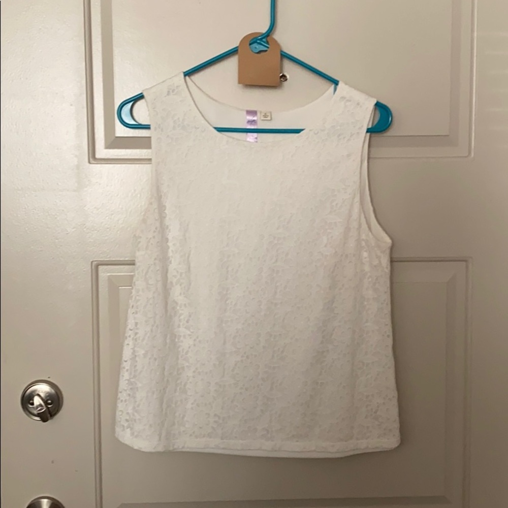 White lace blouse
